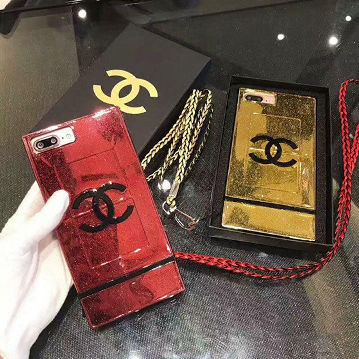 シャネル iphone6s plusケース 衝撃性 CHANEL iphone8ケース キラキラ アイホン7plusケース カワイイ ストラップ付き 女子愛用 7092313