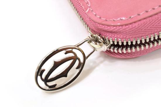 cartier【カルティエ】ピンク★ラウンドファスナー長財布L3001255