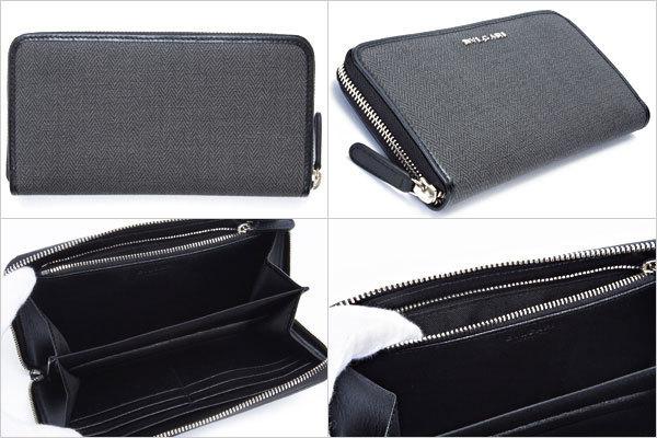 【2015年NEW】ブルガリスーパーコピー N級品★キャンバス×ジップ長財布×ブラック★最新作★17779364