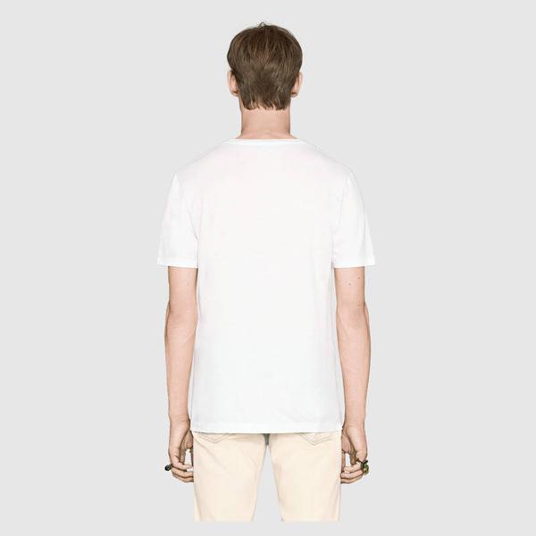 2017新作 GUCCI グッチ スーパーコピー プリントウォッシュヴィンテージ加工Tシャツ7061501 