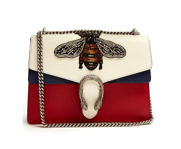 2017新作 GUCCI グッチ スーパーコピー／Dionysus ラメ蜂のアップリケショルダーバッグ 7060602