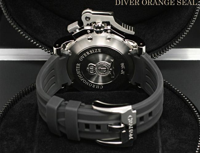 グラハム スーパーコピー クロノファイター オーバーサイズ ダイバー オレンジシール 2OVDIVAS.B02A.K10B 300M防水 46MM ブラックダイアル ラバー