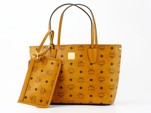 エムシーエム【MCM コピー】バッグ トートバッグMWP4AVI24 CO001 SHOPPER PROJECT トートバッグ ポーチ付 ライトブラウン レザー ユニセックス