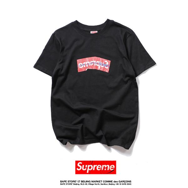 シュプリーム スーパーコピー Tシャツ SS17 SUPREME CDG COMME DES GARCONS BOX LOGO TEE BLACK 7090405