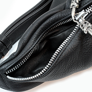 クロムハーツ スーパーコピー（Chrome Hearts）バック・メンズ SNATパック#1/ブラックヘビーレザー 7050803