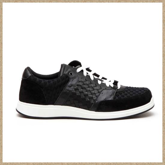 【BOTTEGA VENETA スーパーコピー】イントレチャート スエードスニーカー 