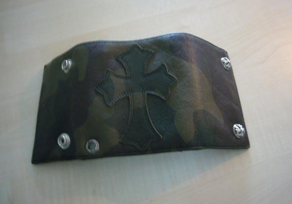 クロムハーツ CHクロス パッチ付 ３フォールド ウォレット カモ Chromehearts7010949