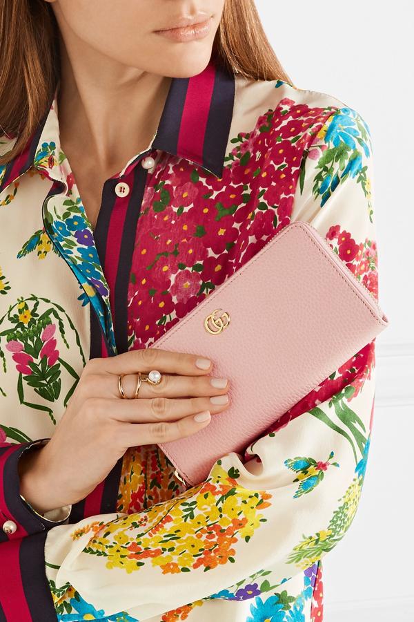 2017SS GUCCI グッチ スーパーコピー プチマーモントラウンドジップ長財布☆ 7051023