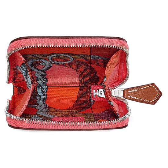 可愛い！ローズアザレ★HERMES エルメス コピーシルクイン コインケース 6051312