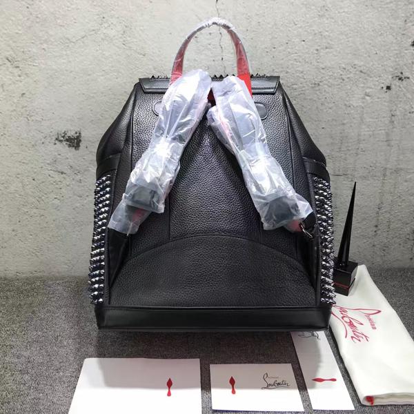 2017FW新作★Christian Louboutin (クリスチャン ルブタン スーパーコピー)★黒 x ガンメタル パック 7061002 