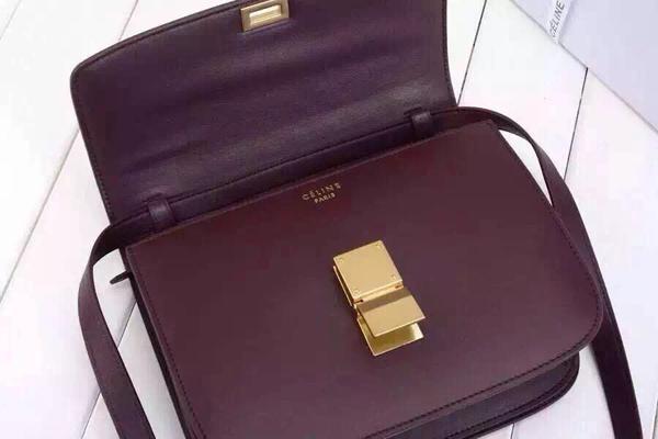 15/16AW■CELINE セリーヌスーパーコピー■セレブ愛用☆大人気Small Box Bag☆Terracotta