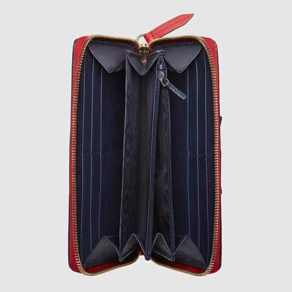 最新作★GUCCI グッチ スーパーコピー★Grosgrain スプリーム ラウンドジップウォレット 435293 K2LOG 4069 ラウンドジップ長財布 