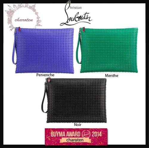 ルブタンChristian Louboutin 長財布も入る≪peter pouch≫クラッチポーチ 16102211