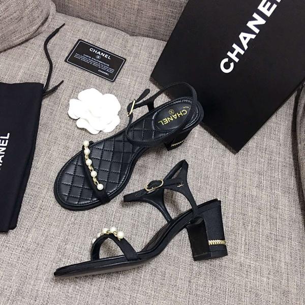 17AW ★CHANEL シャネル コピー★パール×サンダル×ブラック★最新作★7051711