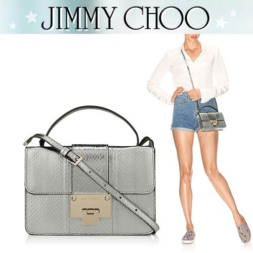 JIMMYCHOOジミーチュウ スーパーコピー REBEL メタリックヘビクロスボディバッグ
