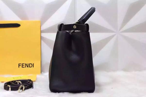 2015-16AW FENDI フェンディコピー　ピーカブー ラージ PEEKABOO ブラック 8BN2103ZNF0KUR