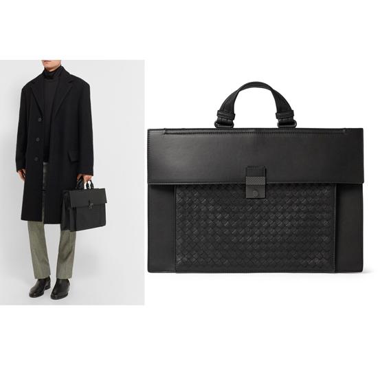 【正統派】国内発送BOTTEGA VENETA スーパーコピー ブラックレザーブリーフケース 7101026