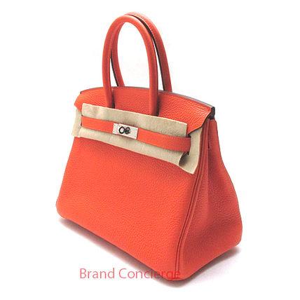 【HERMES】エルメス スーパーコピー バーキン30 フューオレンジ7011034