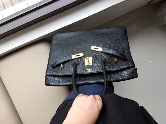 HERMES(エルメス スーパーコピー)☆バーキン35CMトリヨン☆ブラックXゴールド 70111012
