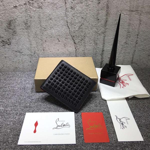 17AW新作 クリスチャン ルブタン コピー Christian Louboutin ☆Panettone Square Wallet 2つ折財布 Empire 7040104