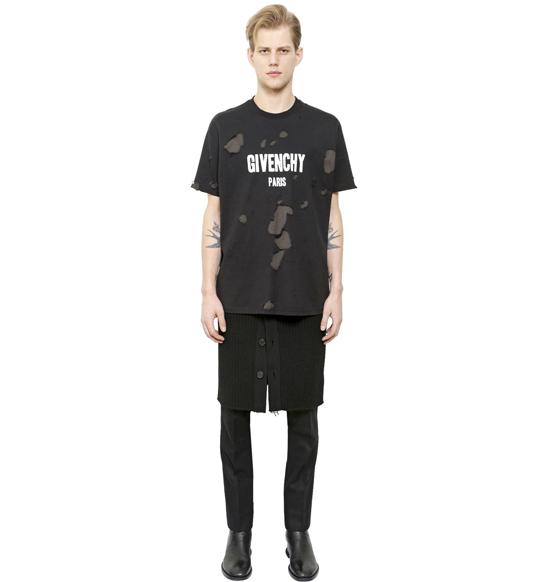 Givenchyスーパーコピー ★大人気洗練 COLUMBIAN デストロイド コットン Tシャツ 7072402