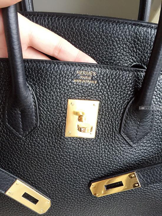 HERMES(エルメス スーパーコピー)☆バーキン35CMトリヨン☆ブラックXゴールド 70111012