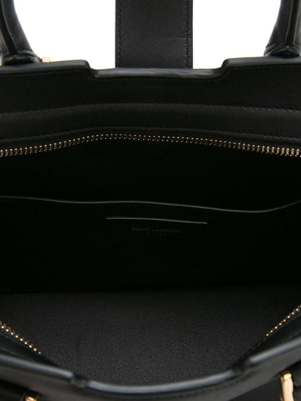 サンローランスーパーコピー Saint Laurent baby monogram cabas黒 Xゴールド 7041801