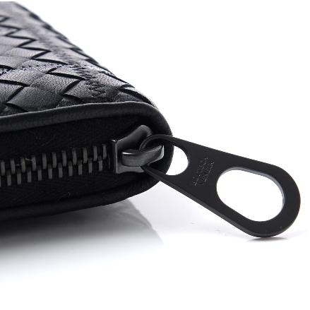 17AW☆BOTTEGA VENETA スーパーコピー☆Metropolis Embroidery 長財布 NERO 7101008