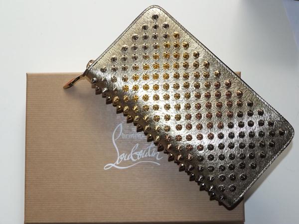 ルブタン 財布 コピー 希少カラー☆Panettone Wallet LAM スパイク長財布 Mix 7011623