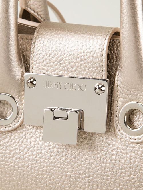 2015新作☆関税送料込☆JIMMYCHOO☆ジミーチュウ スーパーコピー Riley トート　Gold tone