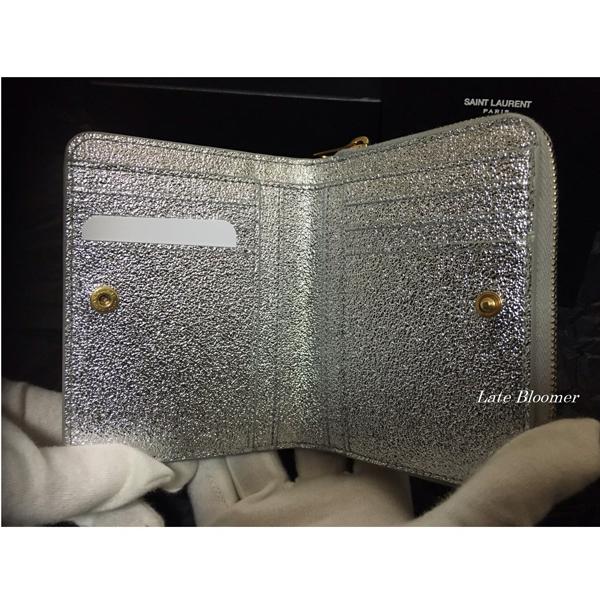 【Saint Laurent】サンローラン グリッター 折りたたみ財布 2色 75052612