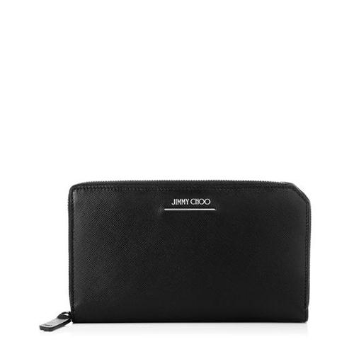 UK限定 ジミーチュウ コピー Jimmy Choo 長財布 CARNABY ブラックサフィアーノ 送関込 jc70131