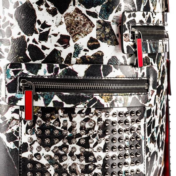 クリスチャンルブタン コピー Apoloubi Backpack/Black-White 7032404