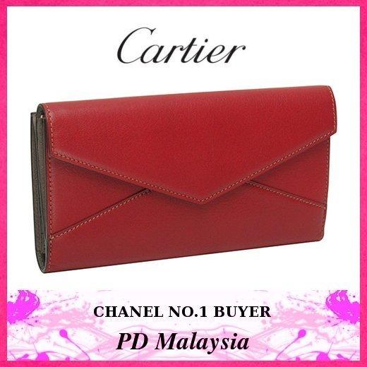 CARTIER/カルティエ スーパーコピー★マスト×Wホック財布×レッド★最新作 7060502