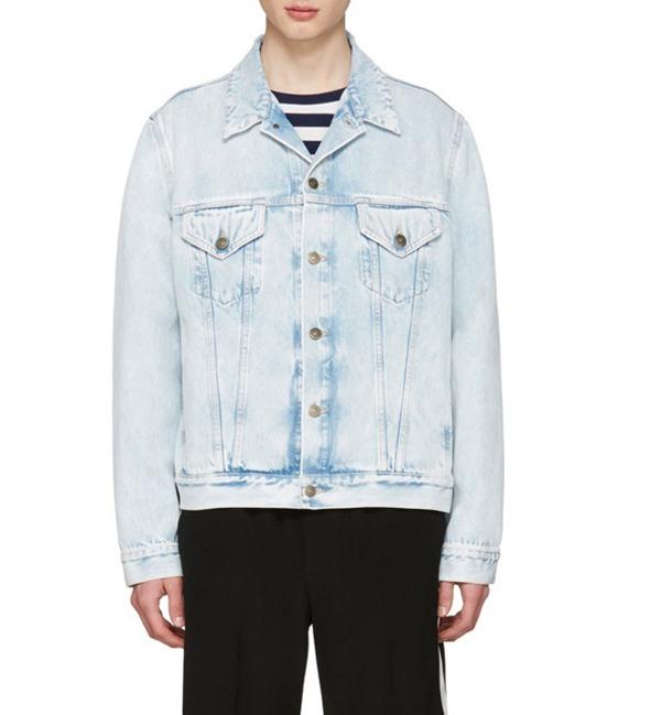 GUCCI 17SS Loved ストーン・ウォッシュ デニムジャケット 7102605