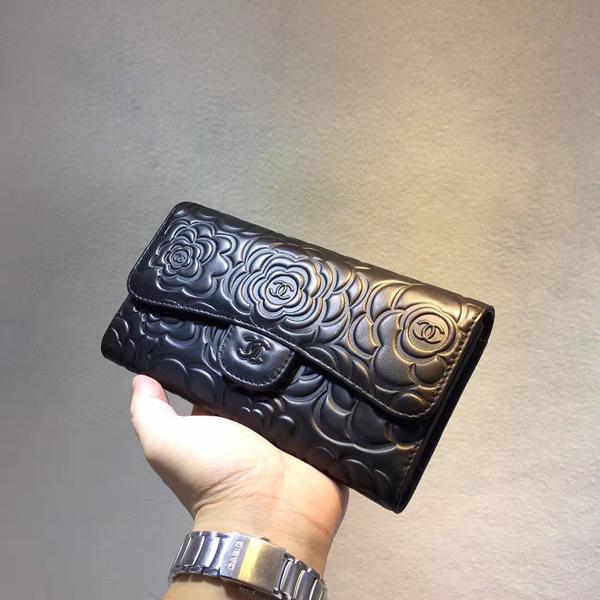 《新作限定 カメリアがめちゃ可愛》秋冬新作　CHANEL カメリア長財布 Zip Wallet 7041102