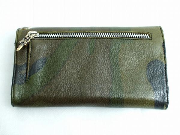 クロムハーツ スーパーコピー ウェーブ クロスボタン フラップ 長財布 迷彩 Chromehearts612027