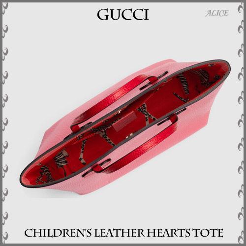 2017年春夏新作 大人もOK【GUCCI グッチ スーパーコピー】グッチ★ピンクハートレザートートバッグ7051921
