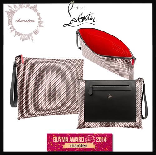 ルブタンChristian Louboutin 長財布も入る≪peter pouch≫クラッチポーチ 16102874