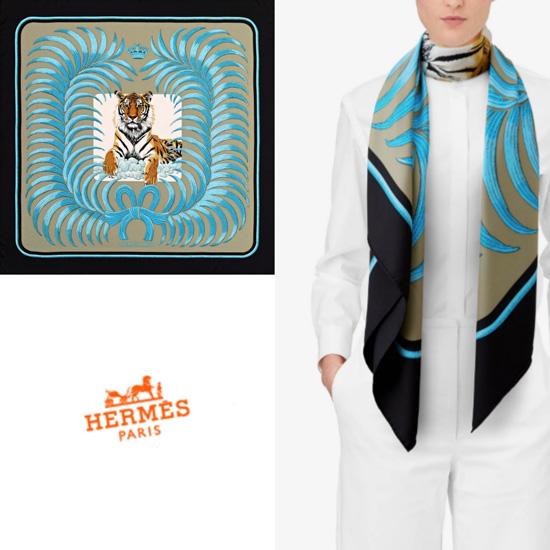 【最新モデル入荷】HERMESエルメススーパーコピー カレ ジェアン 140x140関送込《Tigre Royal》王者の虎 7063005