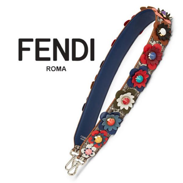 フェンディスーパーコピー ☆FENDIバッグ ☆ フラワー＆スネーク革ハンドバッグストラップ☆7032517