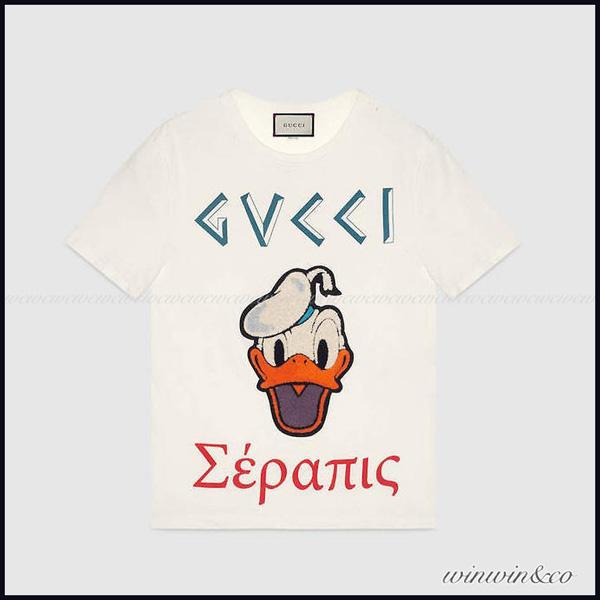 2017新作大人気 グッチスーパーコピー GUCCI メンズ プリント Tシャツ 440103 X5Q31 9134 
