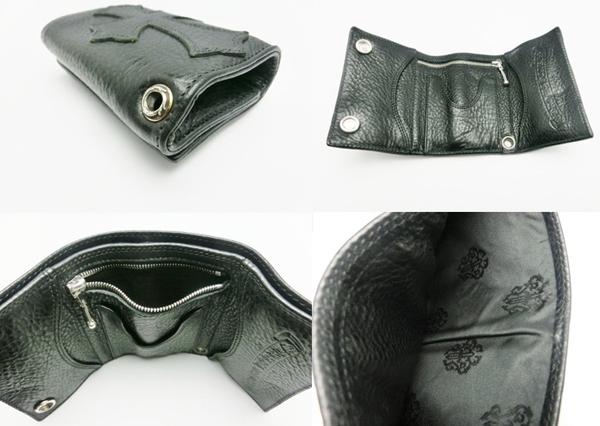 クロムハーツ スーパーコピー 3フォールドウォレット クロスパッチ Chromehearts612025