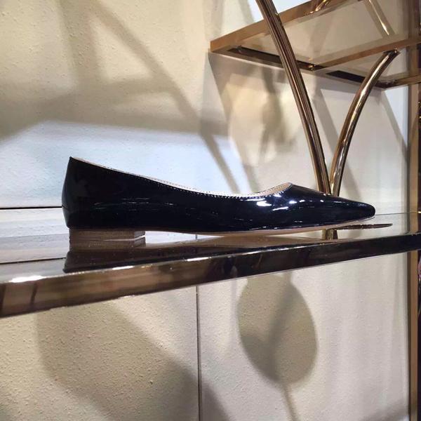 ジミーチュウ スーパーコピー JIMMY CHOO☆ROMY レザーバレリーナ Black 7051705