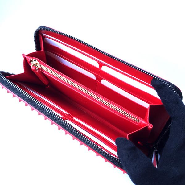 US限定 Christian Louboutin ルルブタン スーパーコピー スタッズラウンドファスナー 長財布6112445