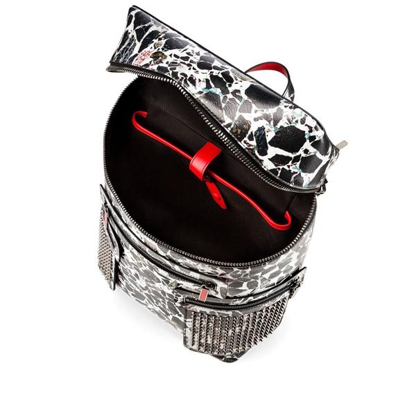 クリスチャンルブタン コピー Apoloubi Backpack/Black-White 7032404