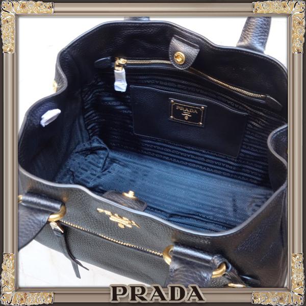 PRADA コピー ★上質VITDAINO素材★2Wayトートバッグ★Nero BN2793