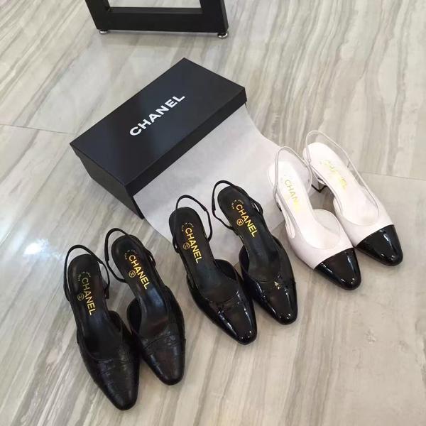CHANEL シャネル コピー16AW 超レア バイカラー パンプス White×ブラック 7060512 