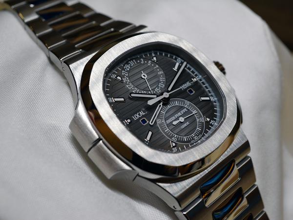 パテックフィリップ スーパーコピー ノーチラス トラベルタイム クロノグラフ 5990/1A-001