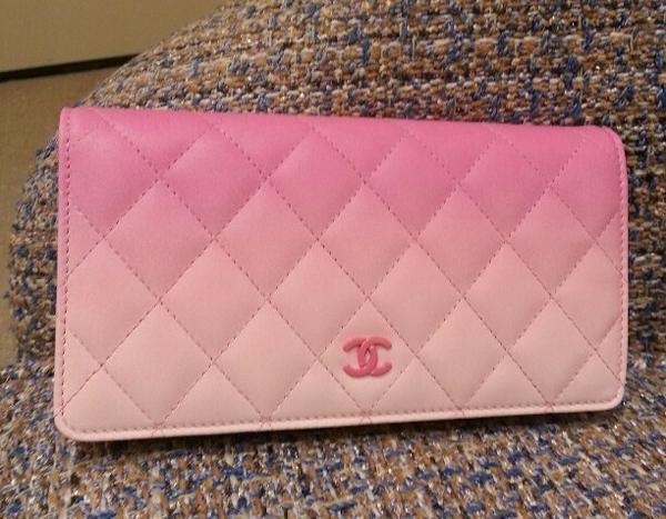 【2015年春夏】Chanel シャネルスーパーコピー グラデーションブルー 2つ折り長財布
